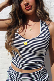 Michigan Stripe Halter Set