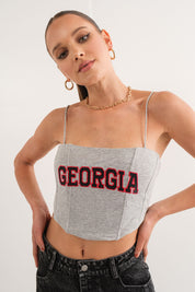 Georgia Touchdown Corset Top