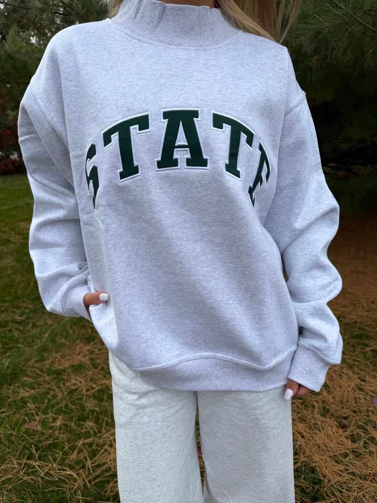 State Mock Neck