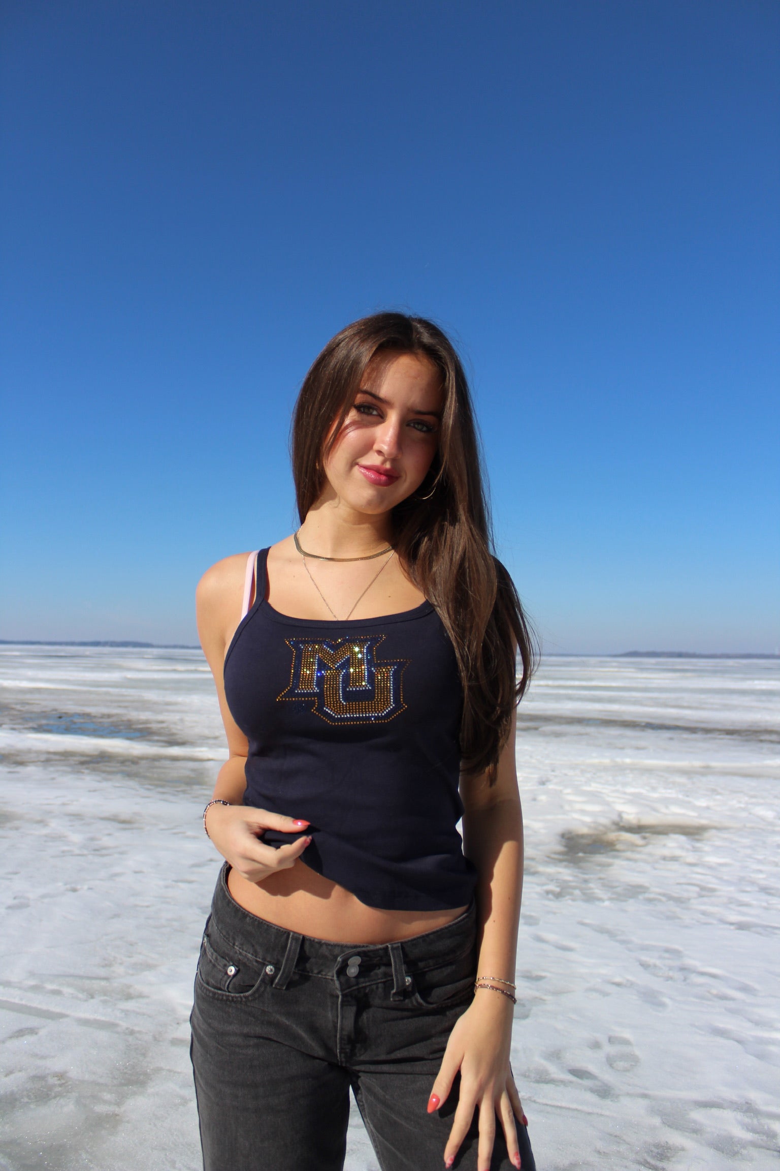 Marquette Rhinestone Everyday Tank
