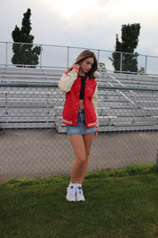 Wisconsin Fleece Letterman Jacket