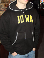 Iowa Whipstitch Full Zip Hoodie