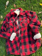 Wisconsin Plaid Sherpa Shacket