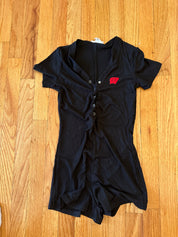 W Patch Button Romper