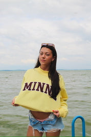 Yellow Minne Mockneck