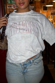 Wisconsin Rhinestone Camo Oversized Tee