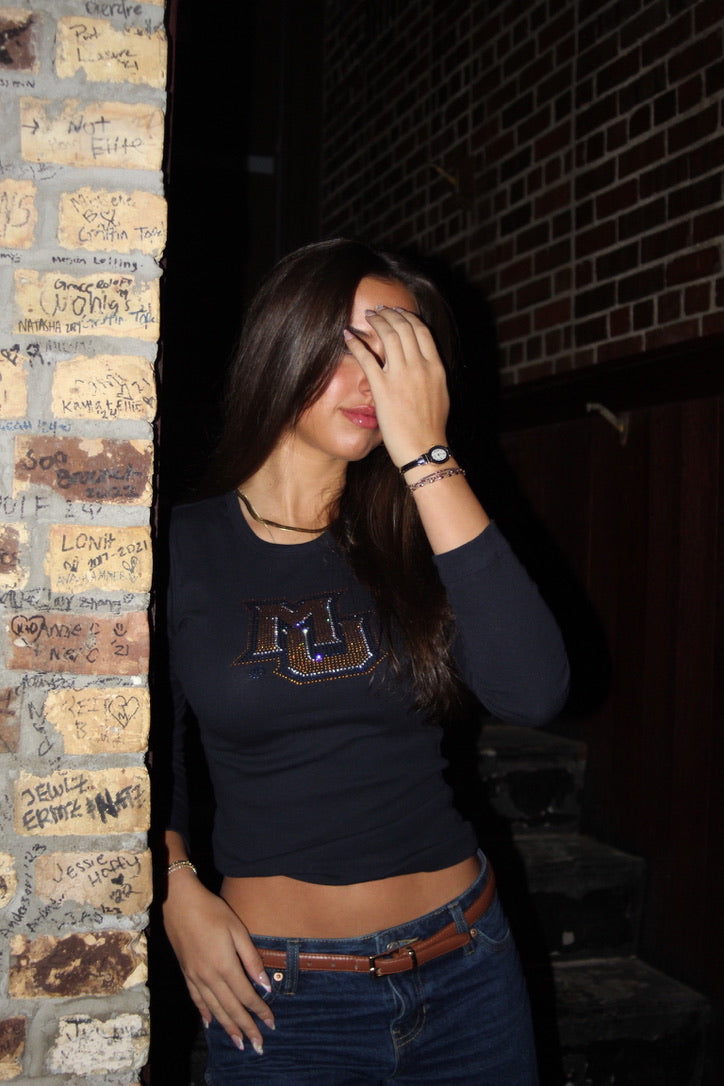 MU Rhinestone Long Sleeve