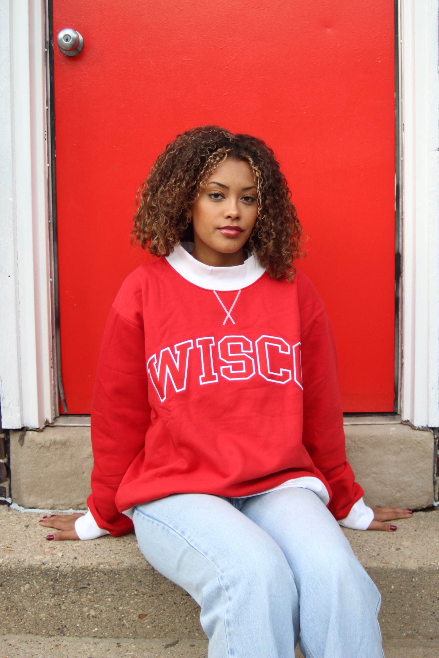 Wisco Two Tone Mock Neck