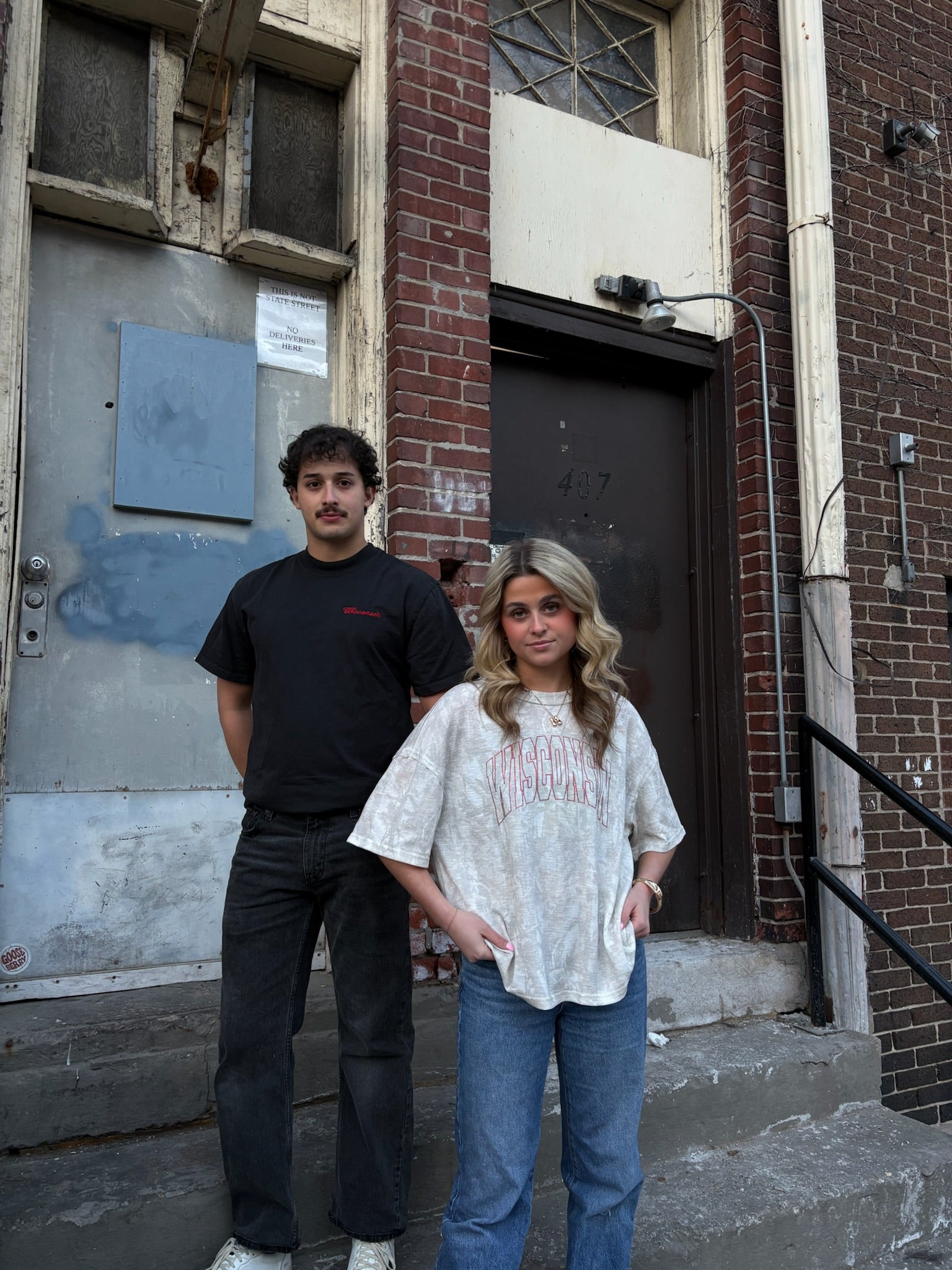 Wisconsin Rhinestone Camo Oversized Tee