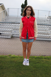 Wisconsin Fleece Letterman Jacket