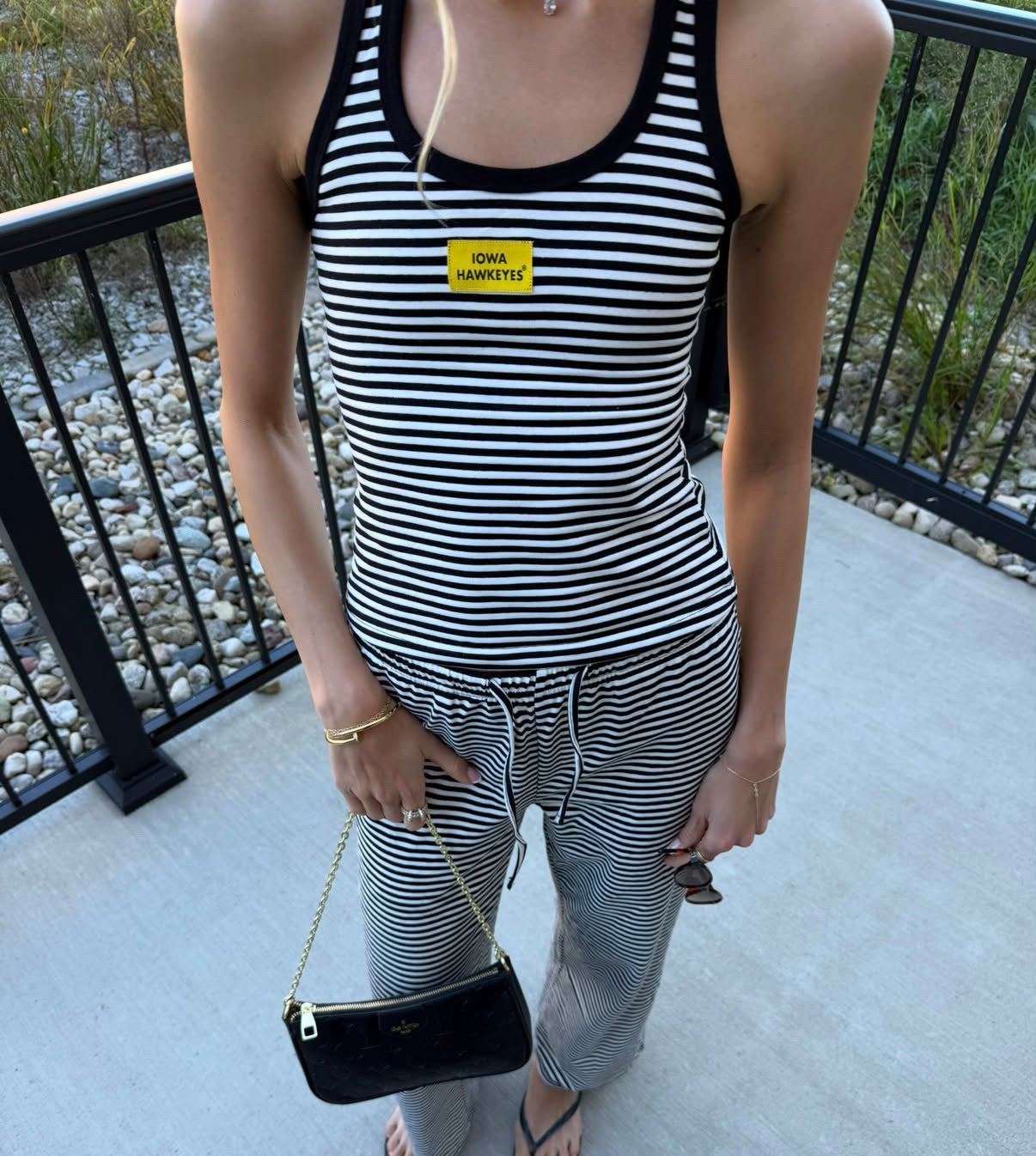 Hawkeyes Stripe Halter Top