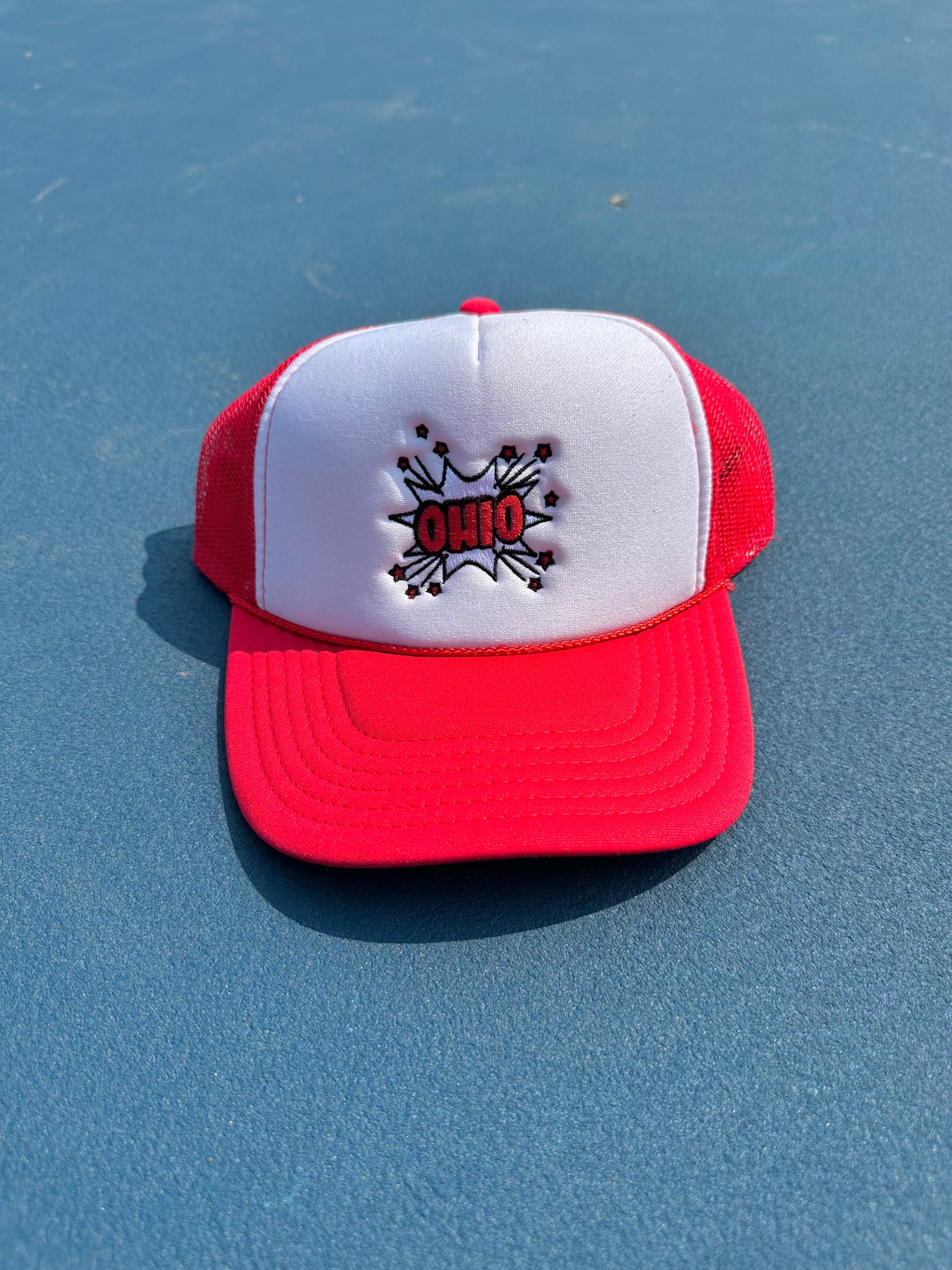 Ohio Burst Embroidered Trucker Hat
