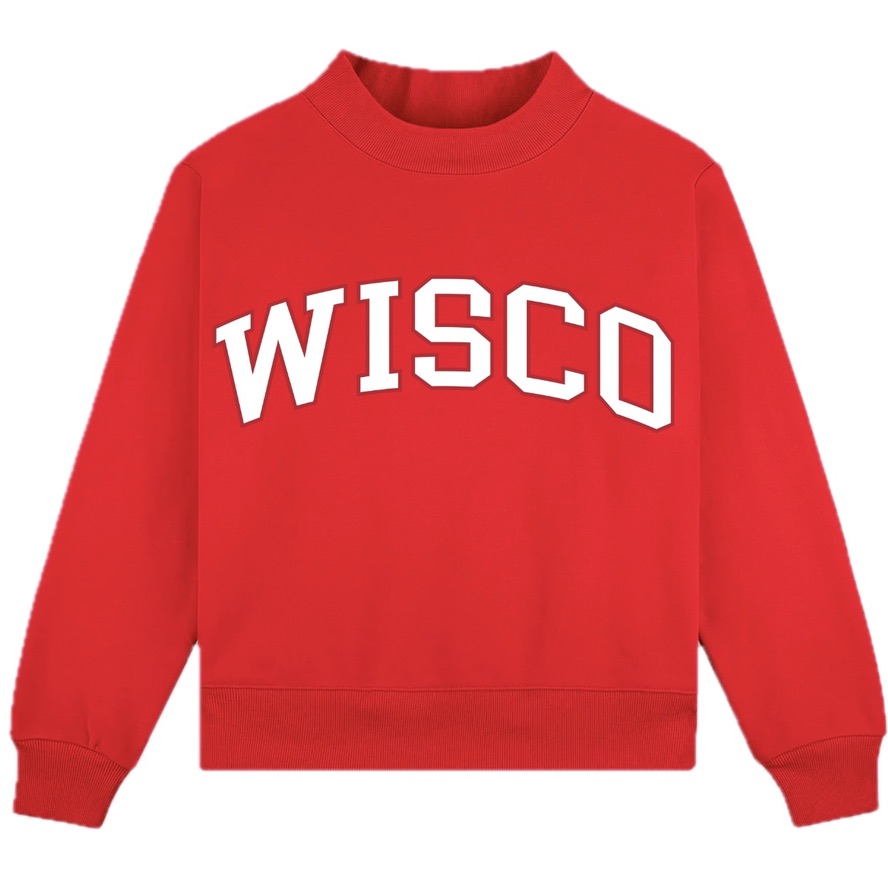 Red Wisco Mock Neck