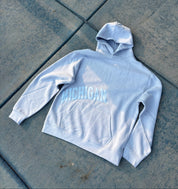 Michigan Monochrome Offset Puff Hoodie