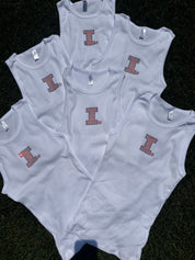Illinois Rhinestone Gym Tank