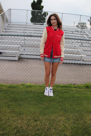 Wisconsin Fleece Letterman Jacket