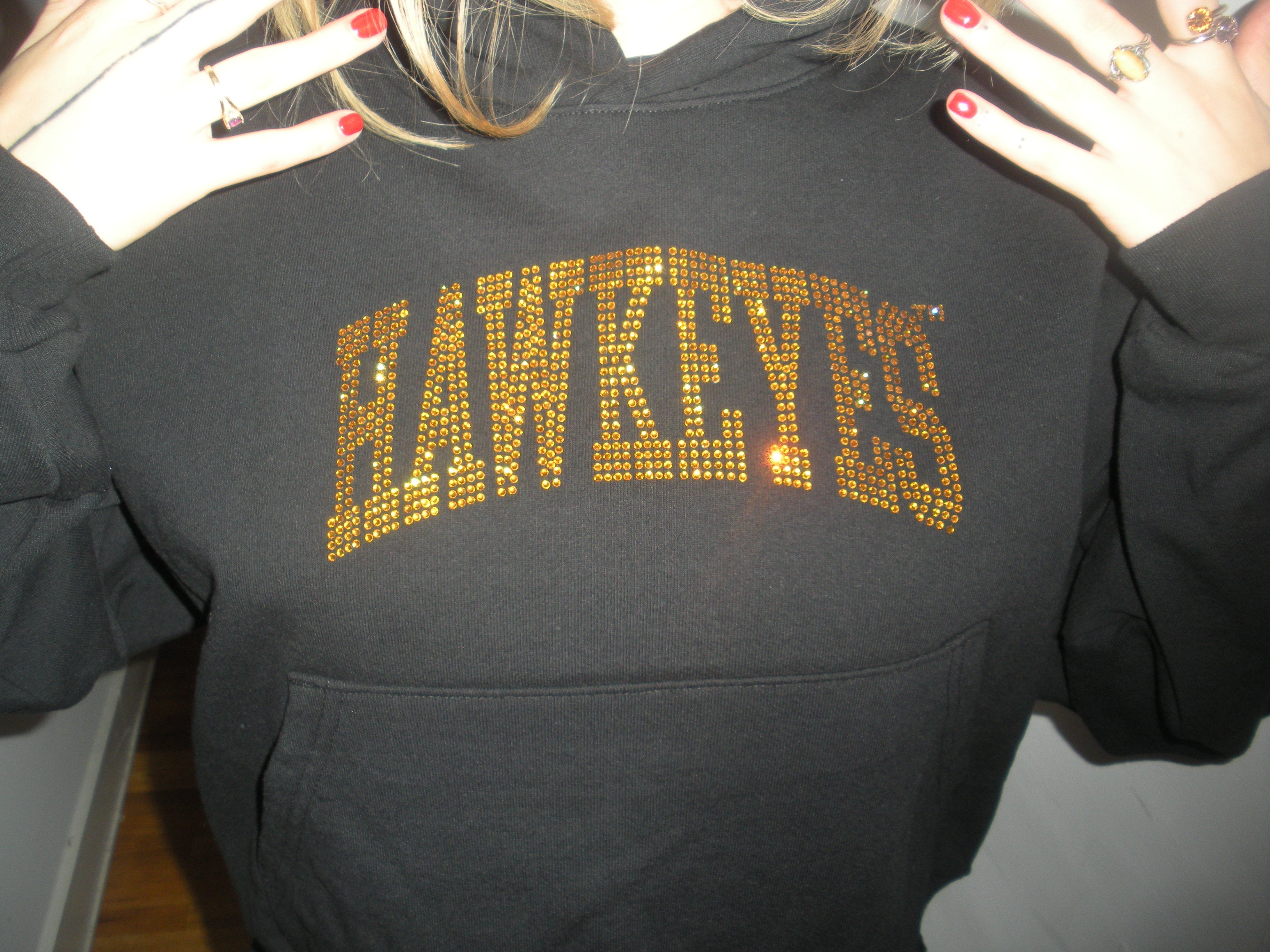 Hawkeyes Rhinestone Hoodie