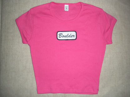 Boulder Name Plate Baby Tee
