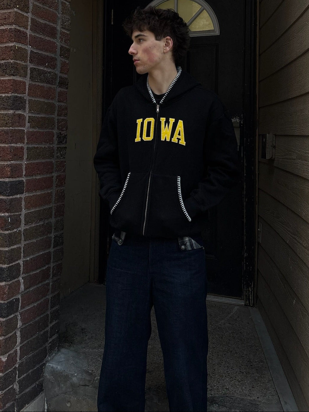 Iowa Whipstitch Full Zip Hoodie
