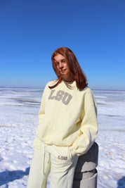 LSU Arch Rhinestone Crew