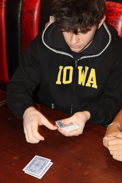 Iowa Whipstitch Full Zip Hoodie