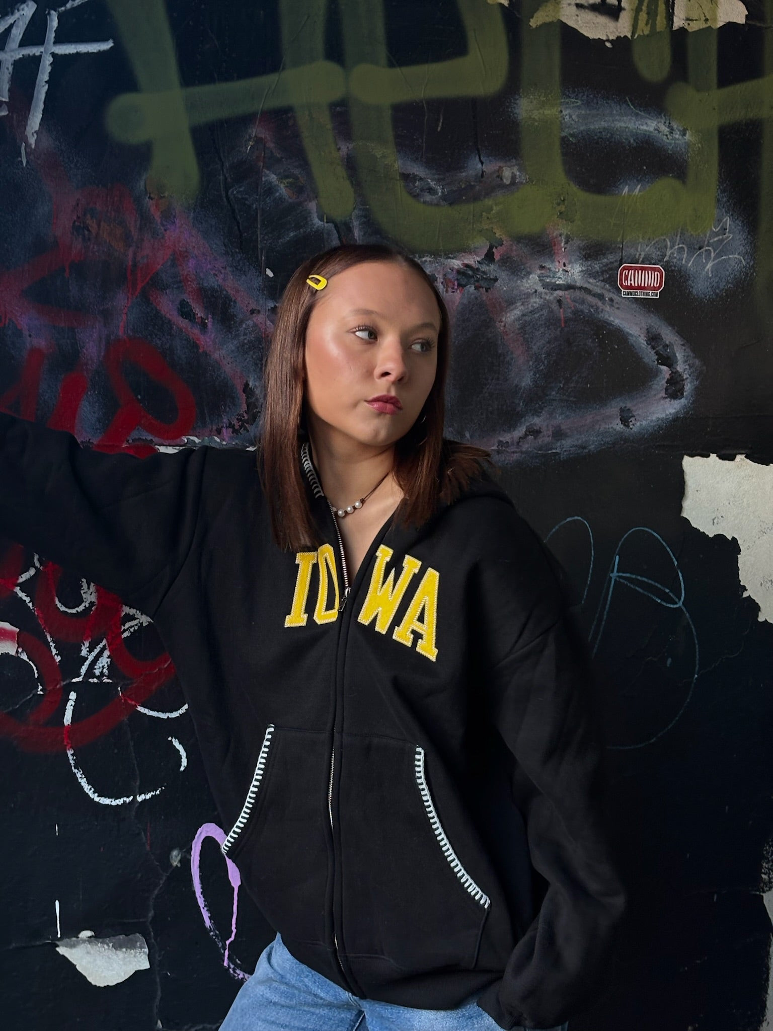 Iowa Whipstitch Full Zip Hoodie