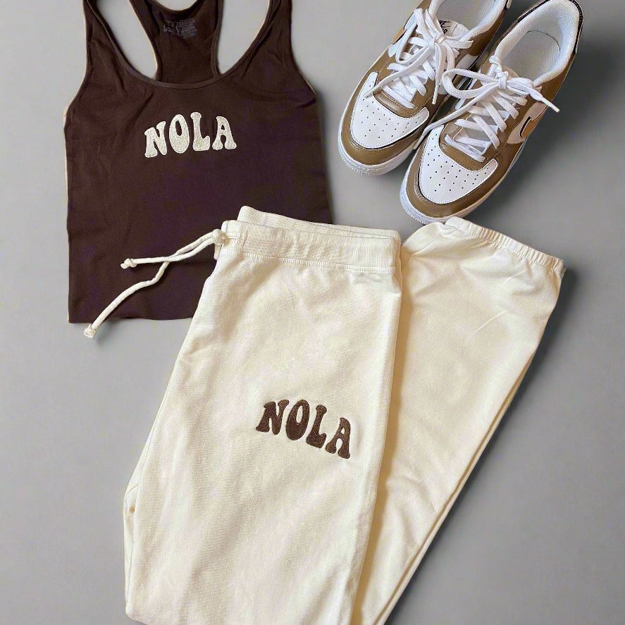 Cream Nola Joggers