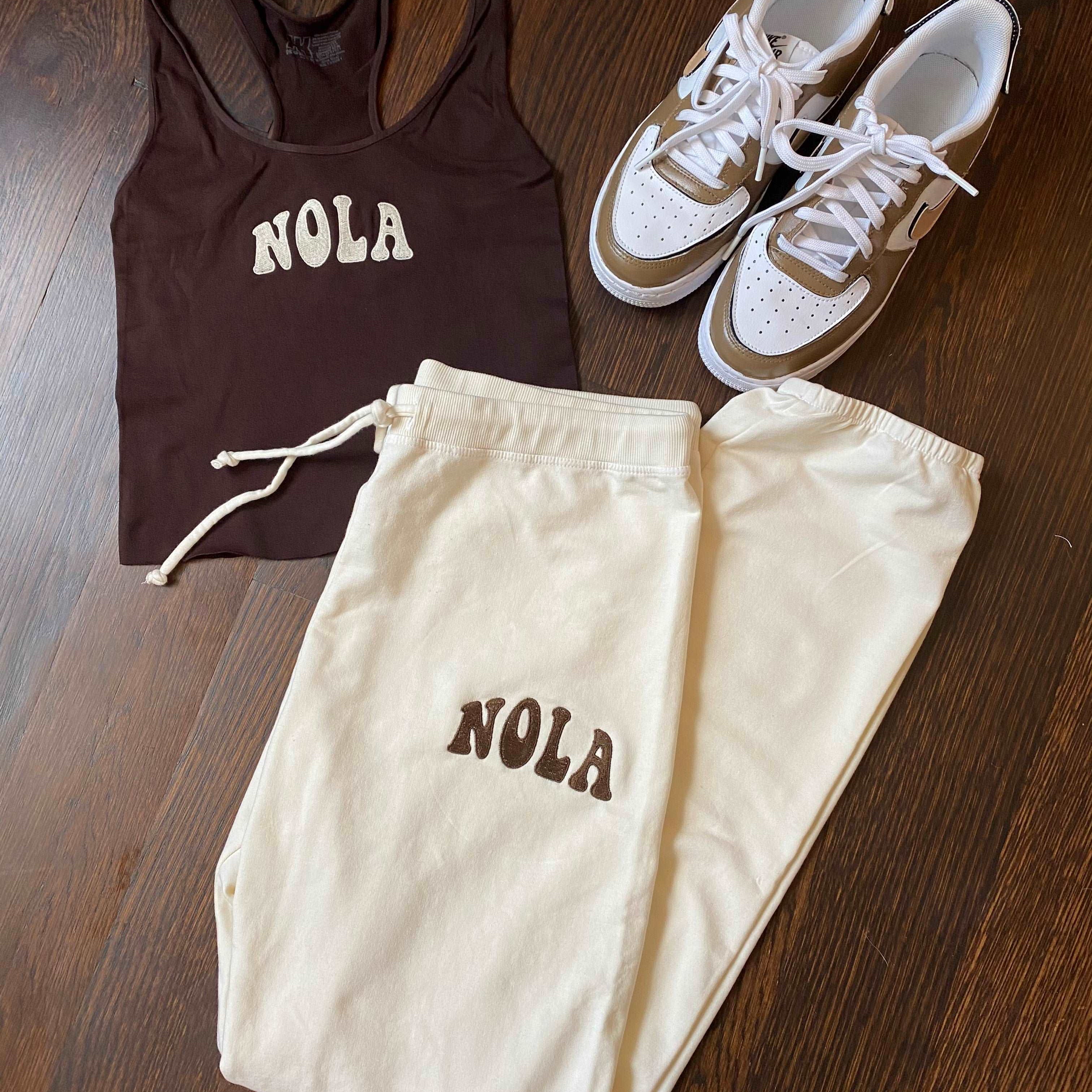 Brown Nola Embroidered Cami