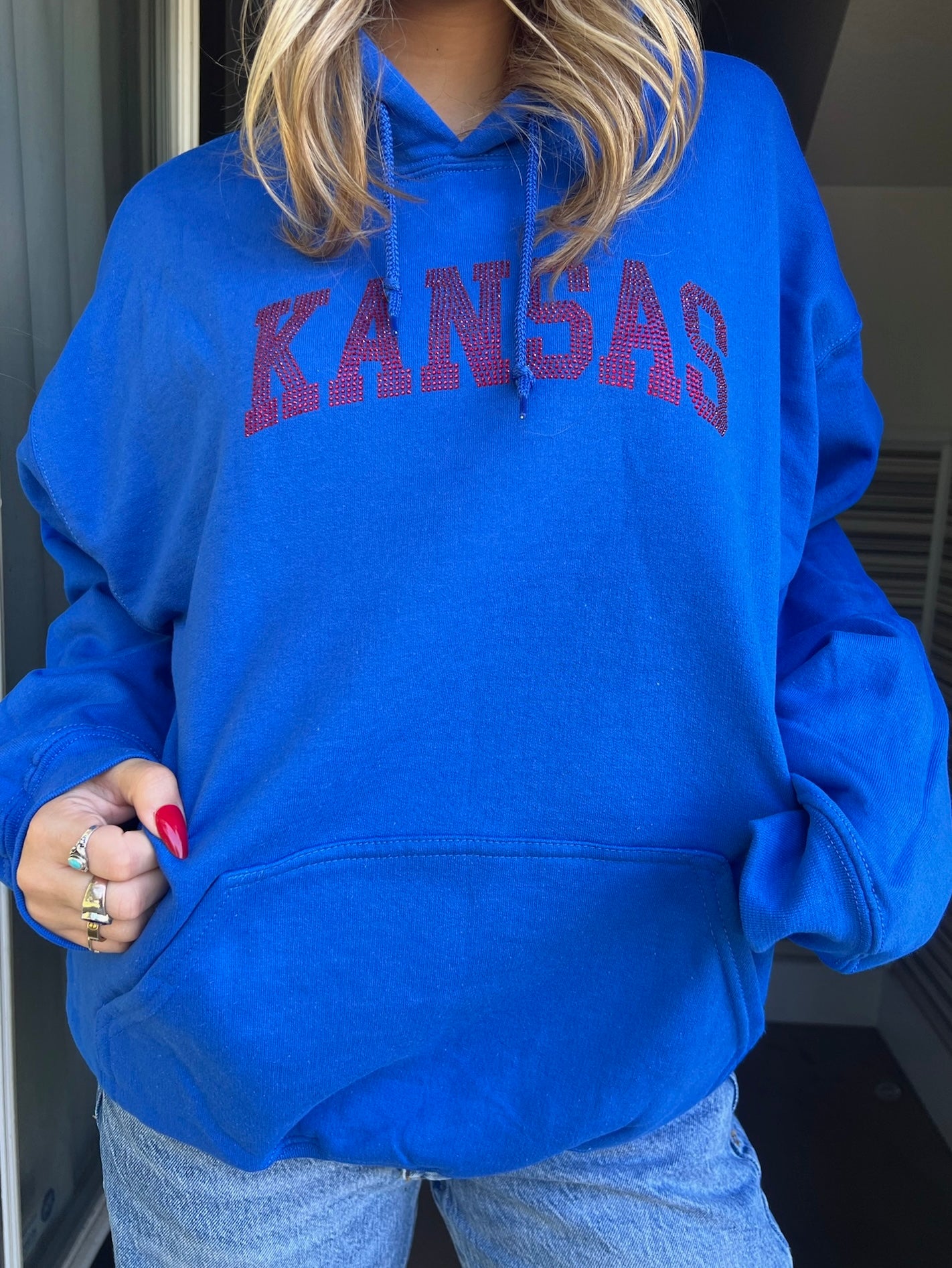 Kansas Rhinestone Sweatshirt