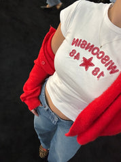 Wisconsin 1848 Applique Tee