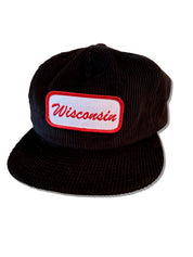 Wisconsin Name Plate Corduroy Hat