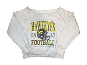 Iowa Football Off Shoulder Crew