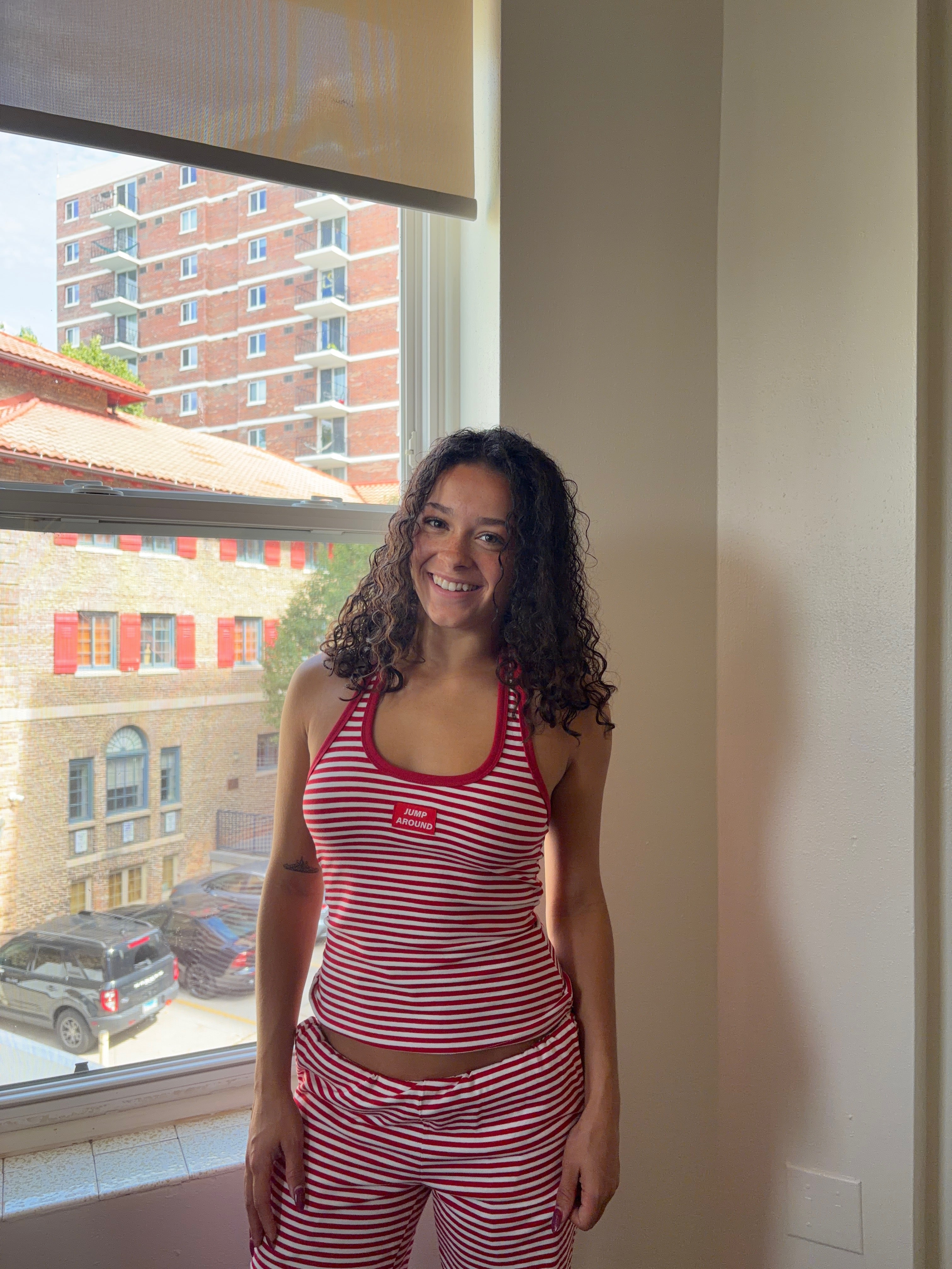 Jump Around Stripe Halter Top