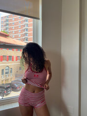 Jump Around Stripe Halter Top