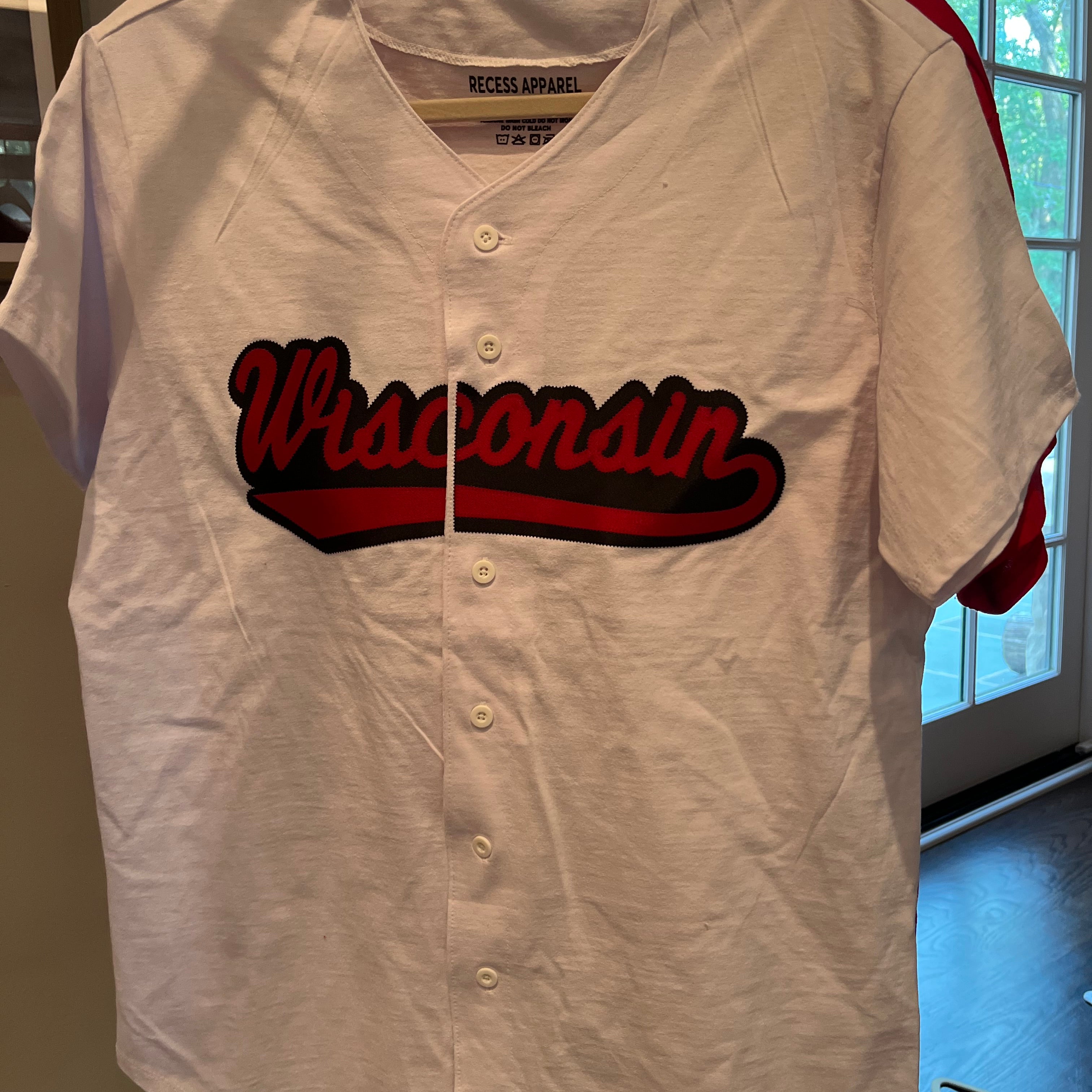 Wisconsin Cotton Baseball Jersey