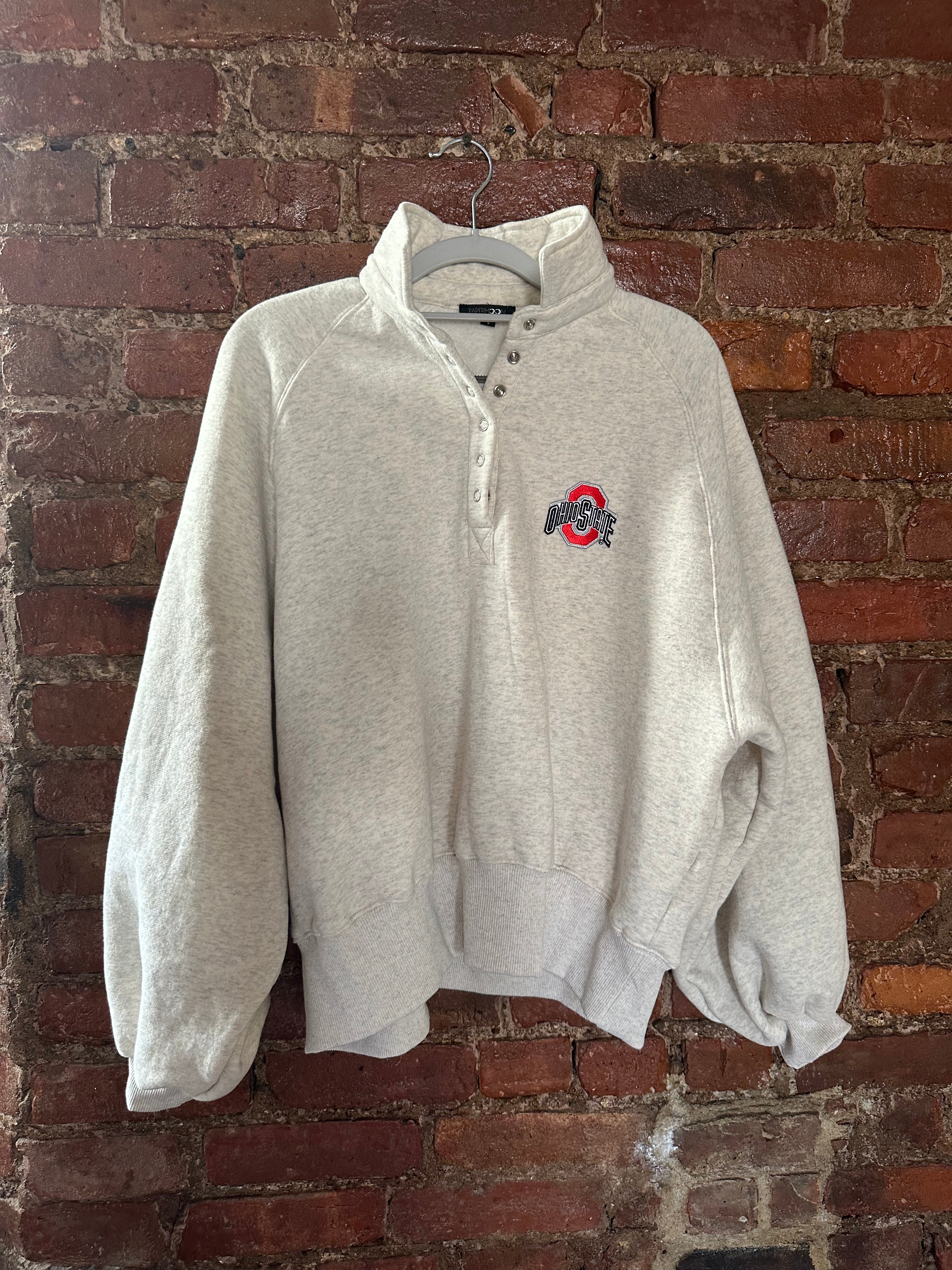 Ohio Patch Snap Button Sweatshirt