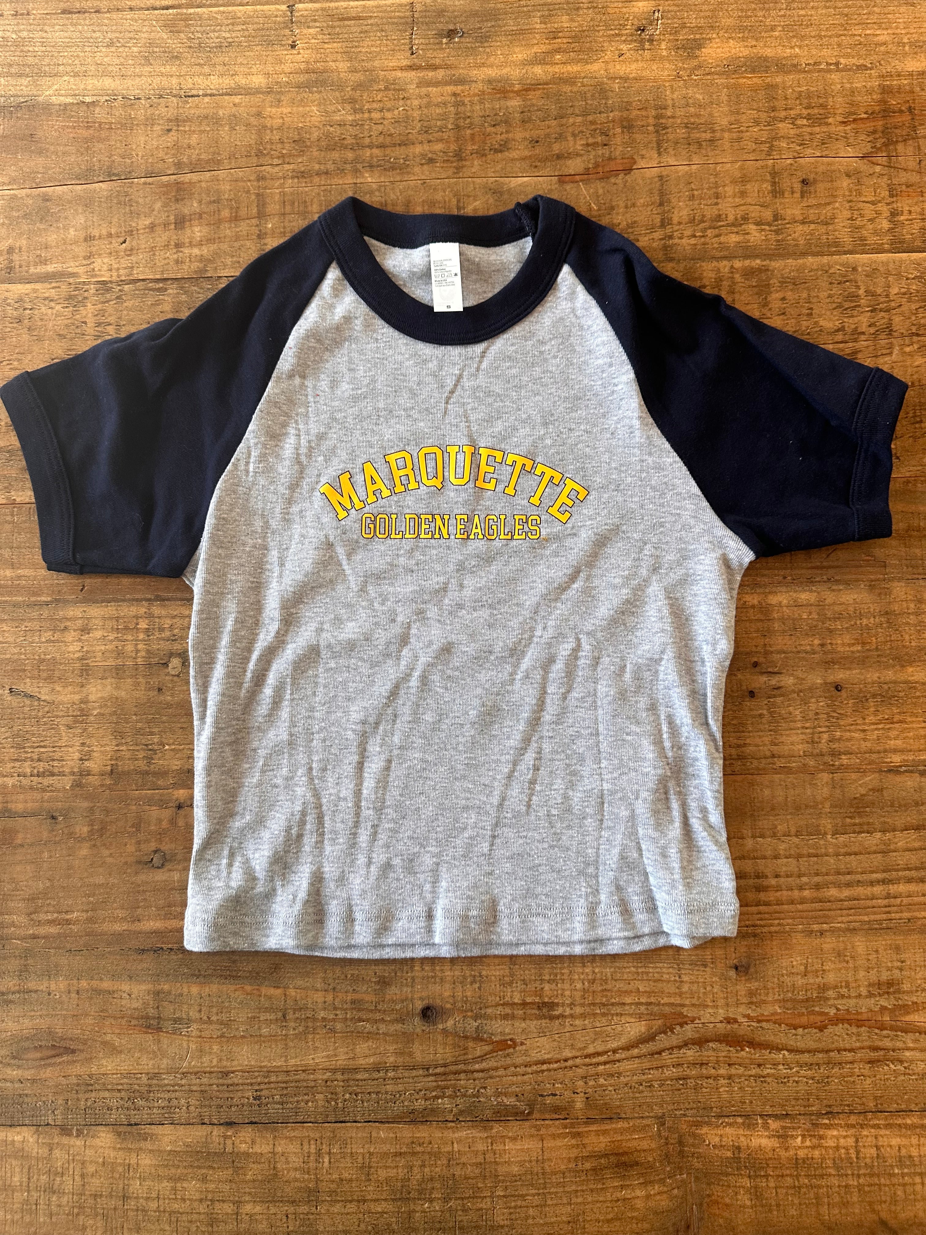 Marquette Crop Dugout Tee