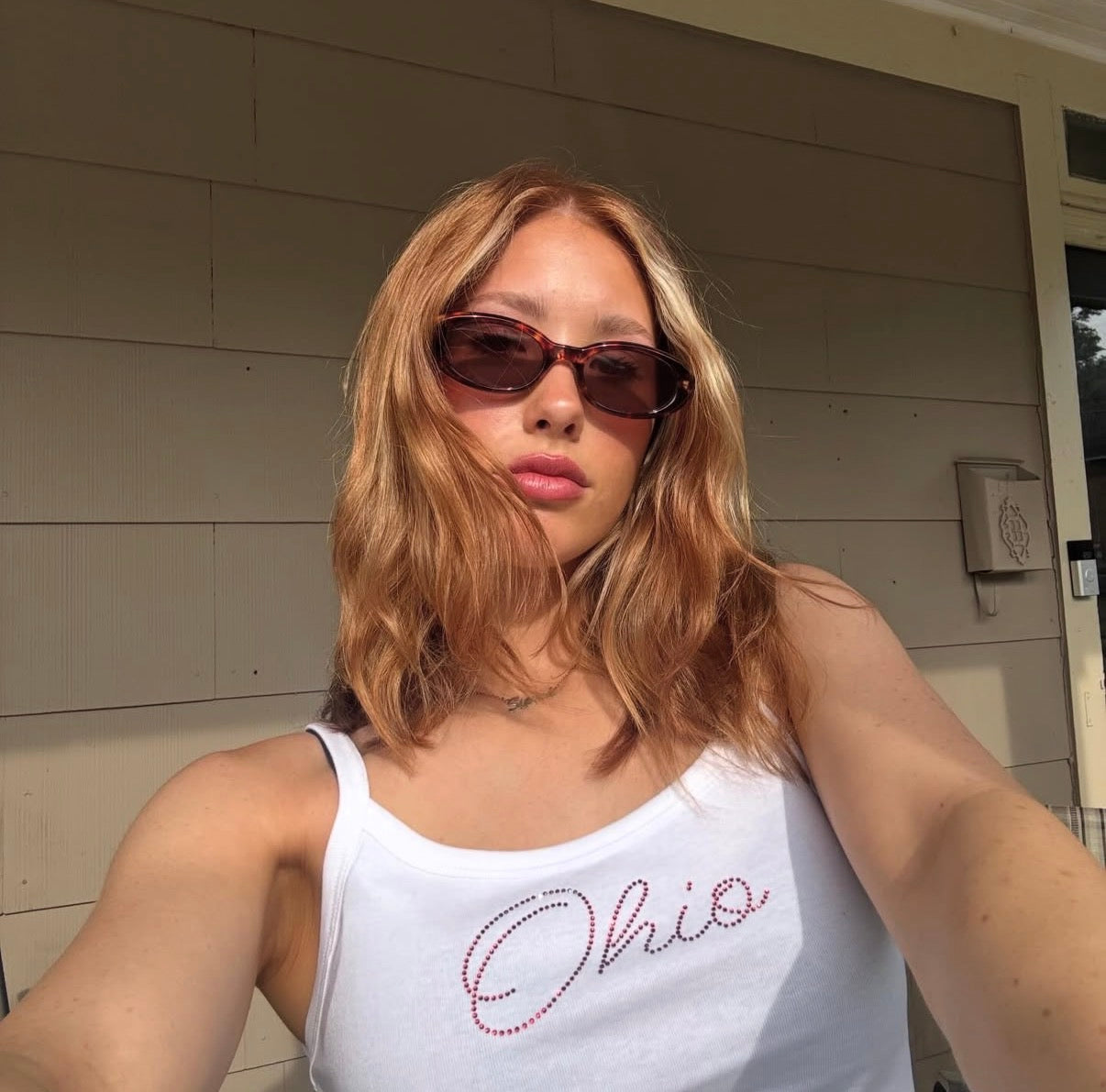 Ohio Script Rhinestone Everyday Tank