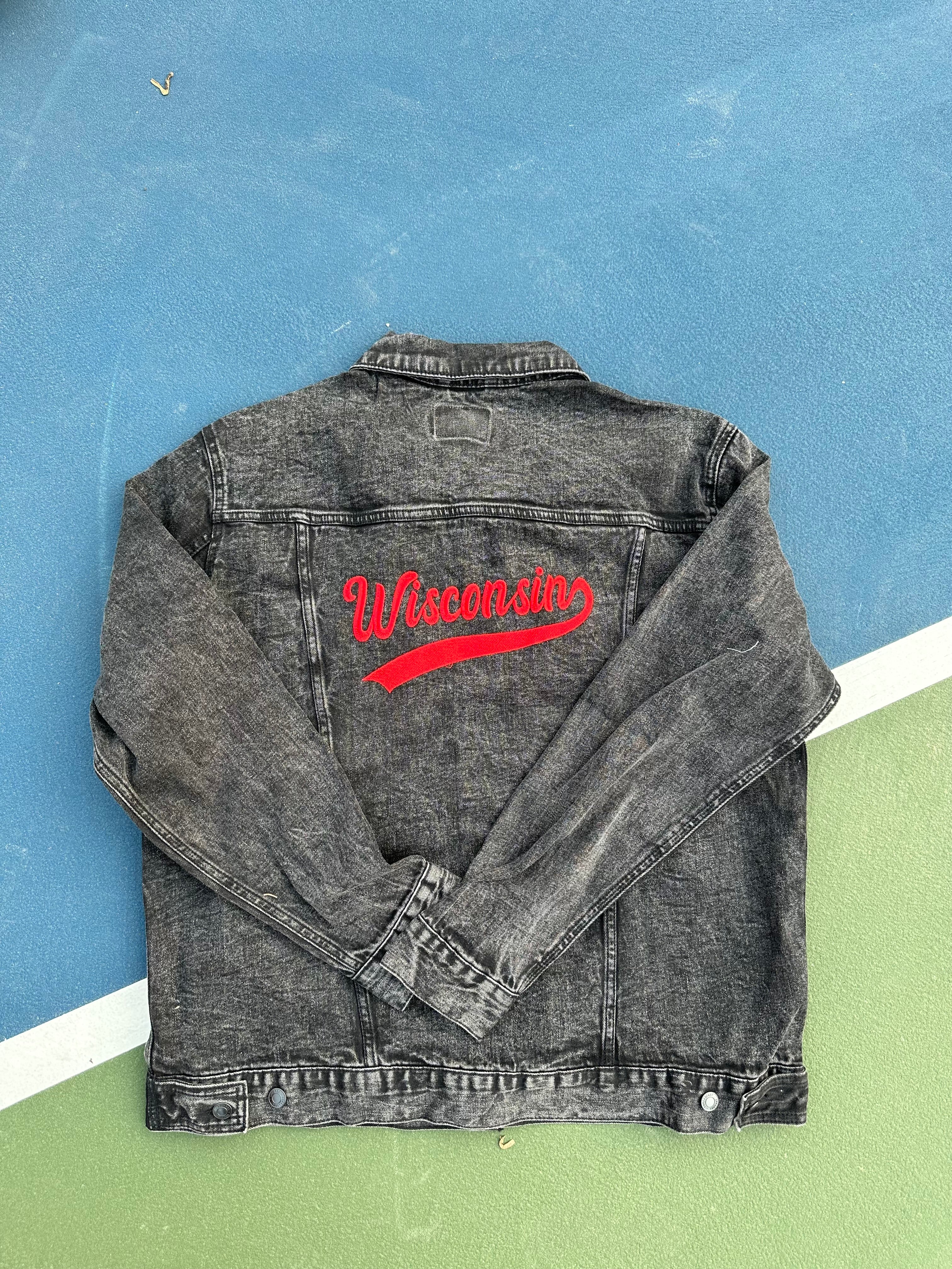 Wisconsin Script Denim Jacket