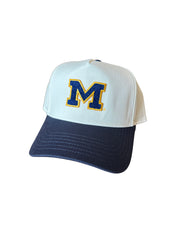 M Chenille Two Tone Cap