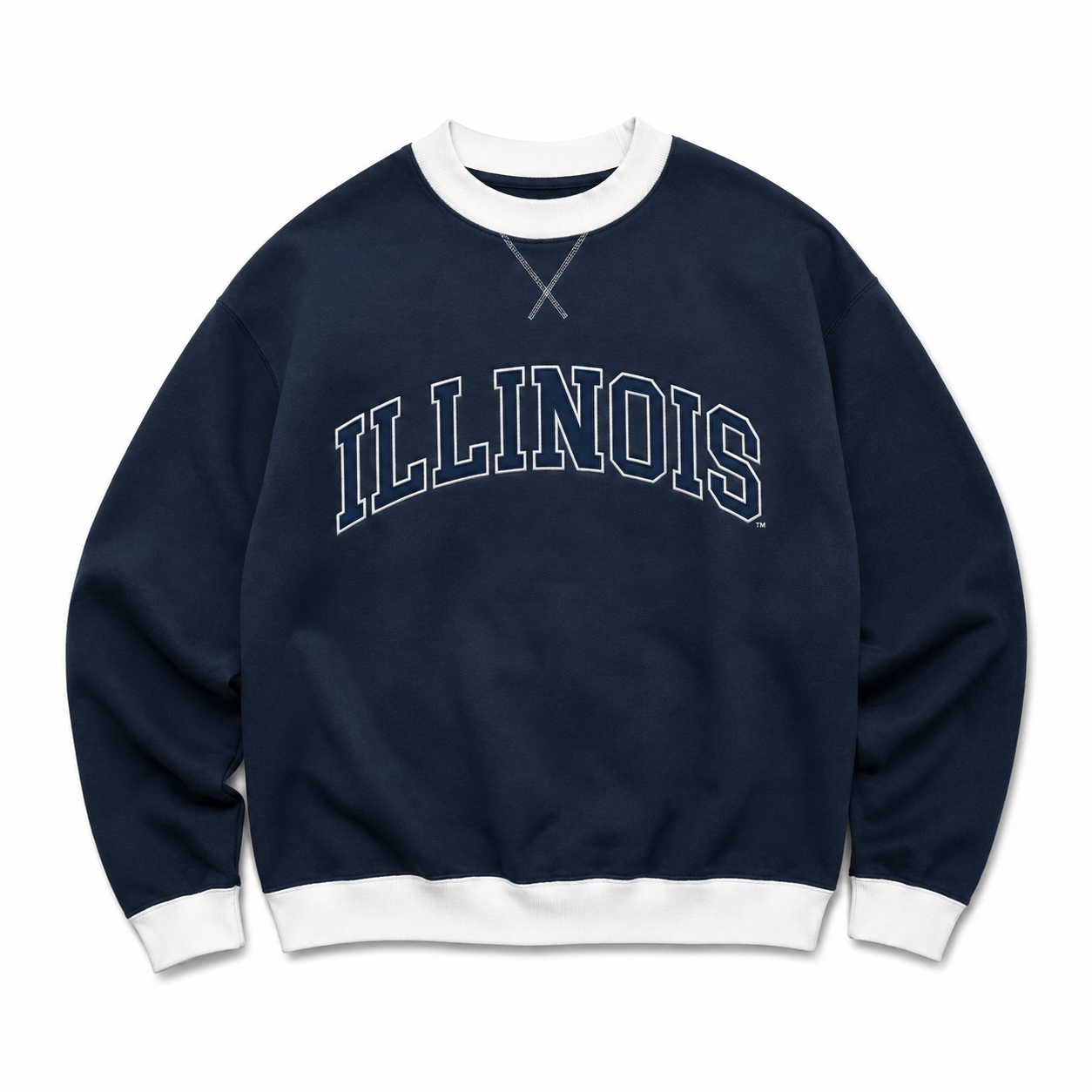 Illinois Two Tone Mock Neck