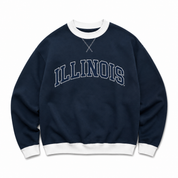 Illinois Two Tone Mock Neck