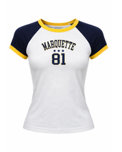 Marquette Raglan Baby Tee