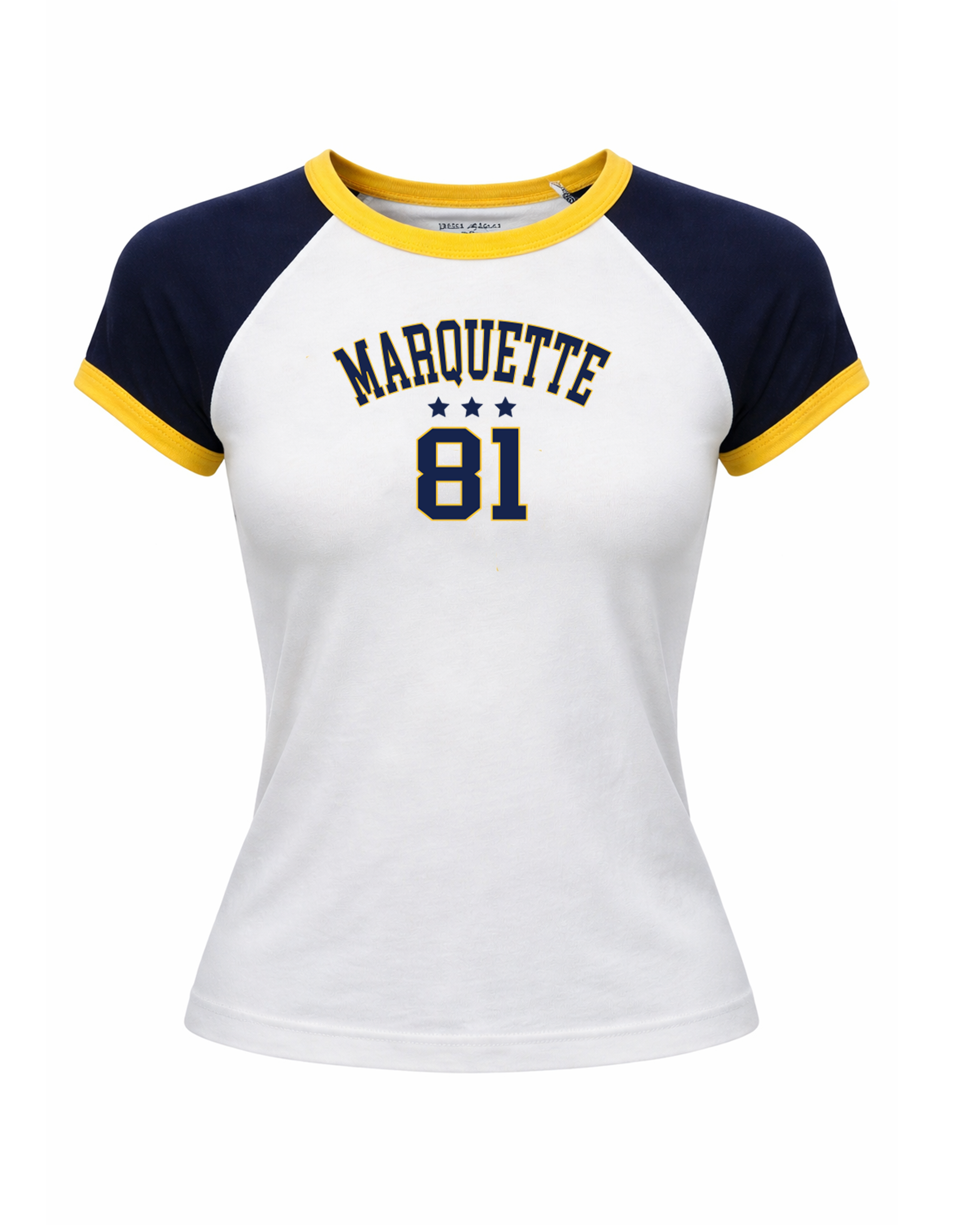 Marquette Raglan Baby Tee