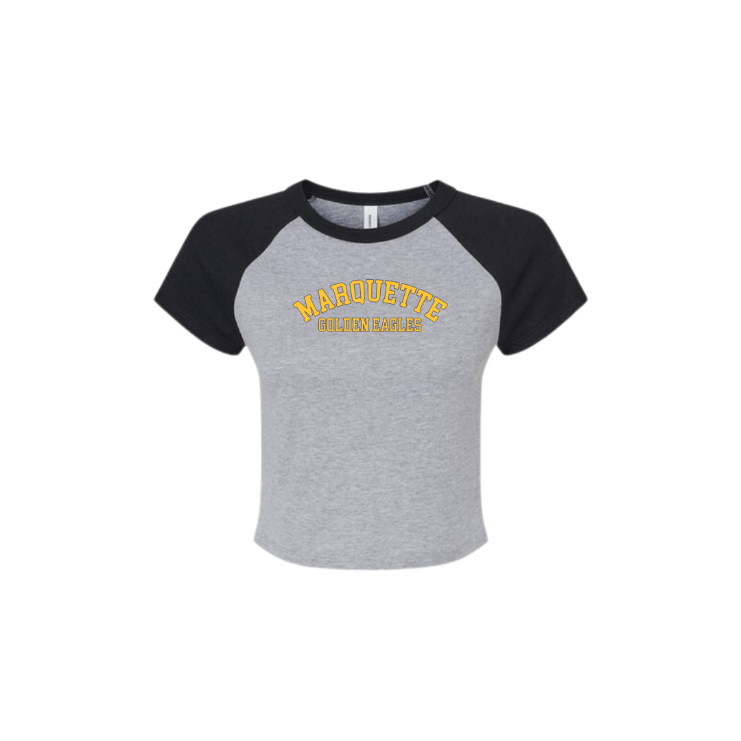 Marquette Crop Dugout Tee