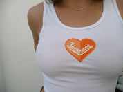 Tennessee Split Heart Ribbed Tank