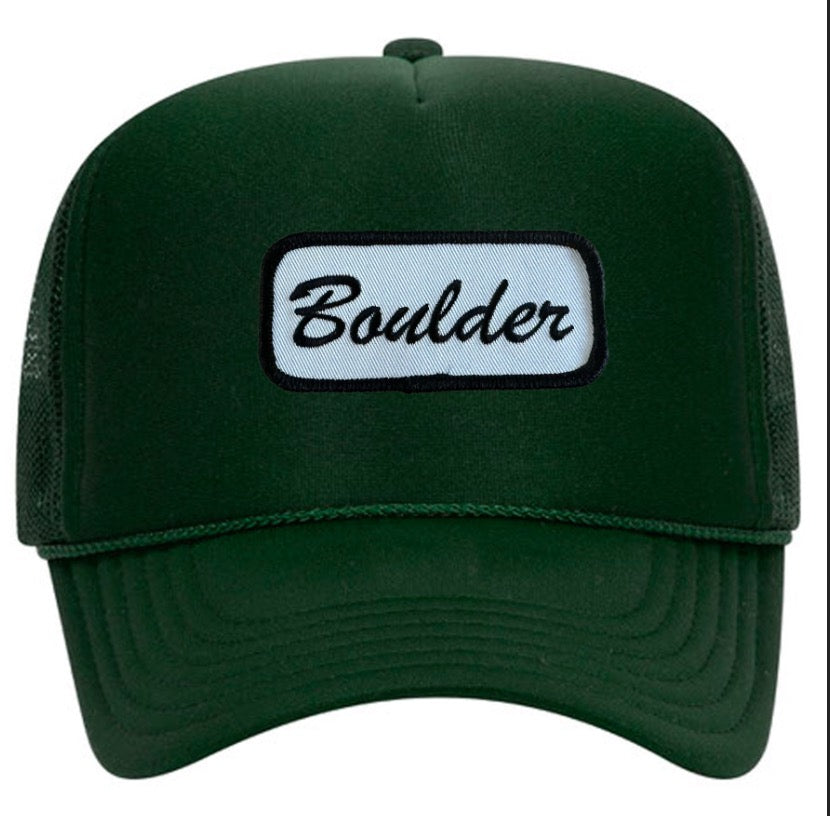 Boulder Name Plate Trucker