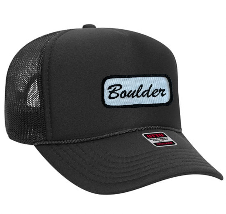 Boulder Name Plate Trucker