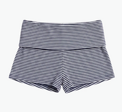 Stripe Foldover Mini Shorts
