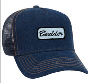 Boulder Name Plate Denim Trucker